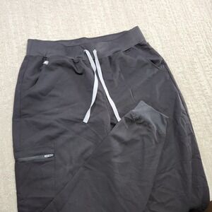 FIGS Zamora Joggers Women L/T Black Nurse Scrubs Pants Technical Nurse